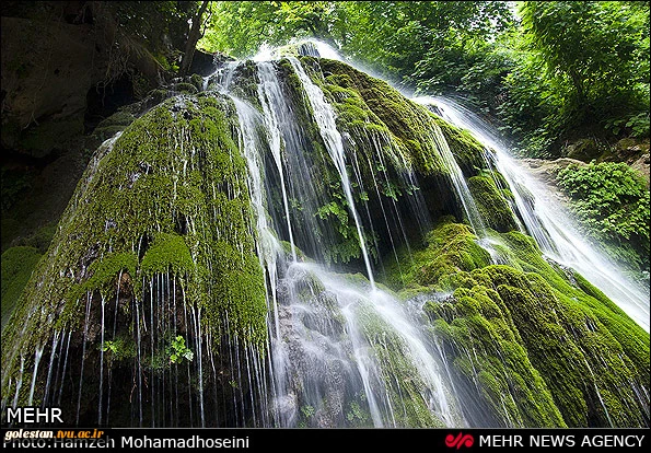 استان گلستان آبشار زیبای کبود وال . 2