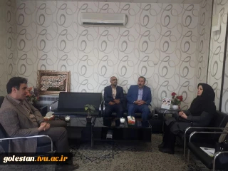 جلسه سرکار خانم دکترکشیری سرپرست محترم دانشگاه فنی و حرفه ای استان گلستان با جناب آقای مهندس طبرسا مدیر کل محترم اقتصاد و دارایی استان