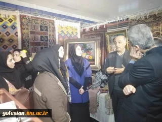 بازدید اقای دکتر نجفی نژاد و معاونین از غرفه دانشگاه فنی و حرفه ای