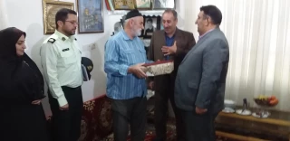 دیدار با خانواده شهید بزرگ کیانی در دانشکده فنی و حرفه ای پسران امام علی (ع) کردکوی (استان گلستان)