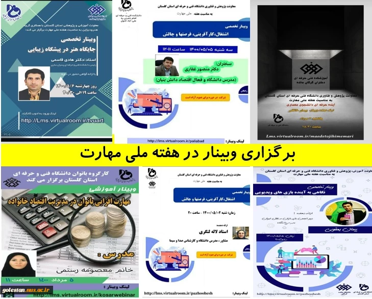 برگزاری وبینار در هفته ملی مهارت 2