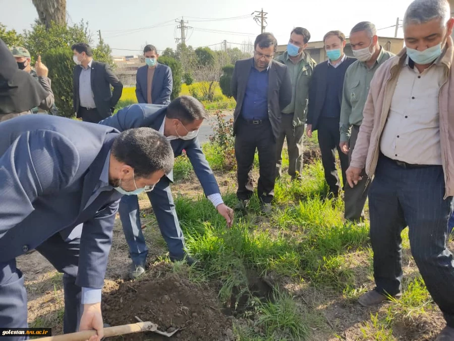 برگزاری مراسم روز درختکاری در آموزشکده فنی و حرفه ای دختران کوثر گنبد کاووس( گلستان)  2