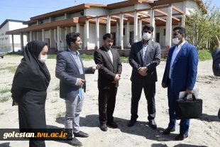 بازدید معاونت هماهنگی امور عمرانی استانداری جناب آقای مهندس سید النگی از پروژه سایت شهرک شهریار دانشگاه فنی و حرفه ای استان گلستان 5