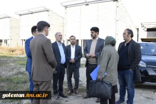 بازدید مهندس سید النگی شهردار محترم گرگان، مهندس ناصر گرزین رییس شورای اسلامی شهر گرگان و دکتر غفاری رییس دانشگاه فنی و حرفه ای استان گلستان و معاونین از پروژه نیمه تمام سایت شهرک شهریار پسران شهید چمران گرگان. 7