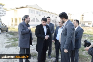 بازدید مهندس سید النگی شهردار محترم گرگان، مهندس ناصر گرزین رییس شورای اسلامی شهر گرگان و دکتر غفاری رییس دانشگاه فنی و حرفه ای استان گلستان و معاونین از پروژه نیمه تمام سایت شهرک شهریار پسران شهید چمران گرگان. 8