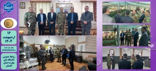 بازدید مهندس محمد حسنی رییس دانشگاه ملی مهارت استان گلستان از قرار گاه مهارتی تیپ ۲۳۰  شهید اسدالله متاجی ارتش جمهوری اسلامی گرگان
