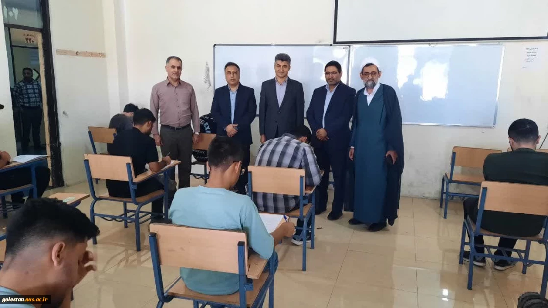 بازدید مسئولین دانشگاه ملی مهارت کشور از حوزه امتحانات دانشگاه استان گلستان