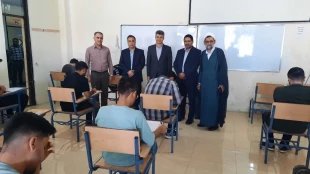 بازدید مسئولین دانشگاه ملی مهارت کشور از حوزه امتحانات دانشگاه استان گلستان 2